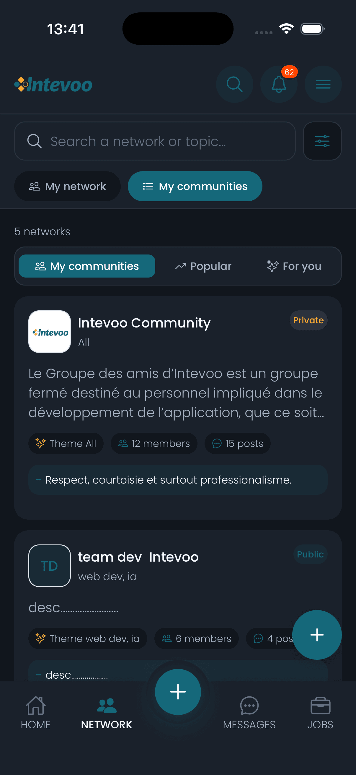 Intevoo on Android