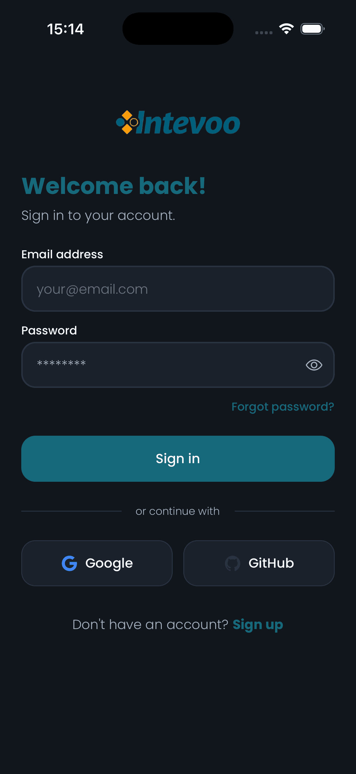 Intevoo on iPhone